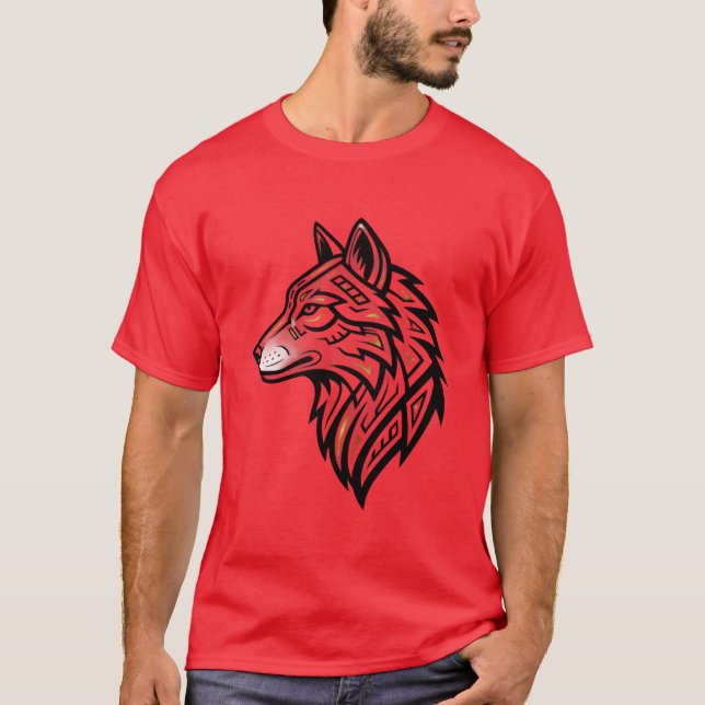 wolf minimalist T-Shirt (Front)