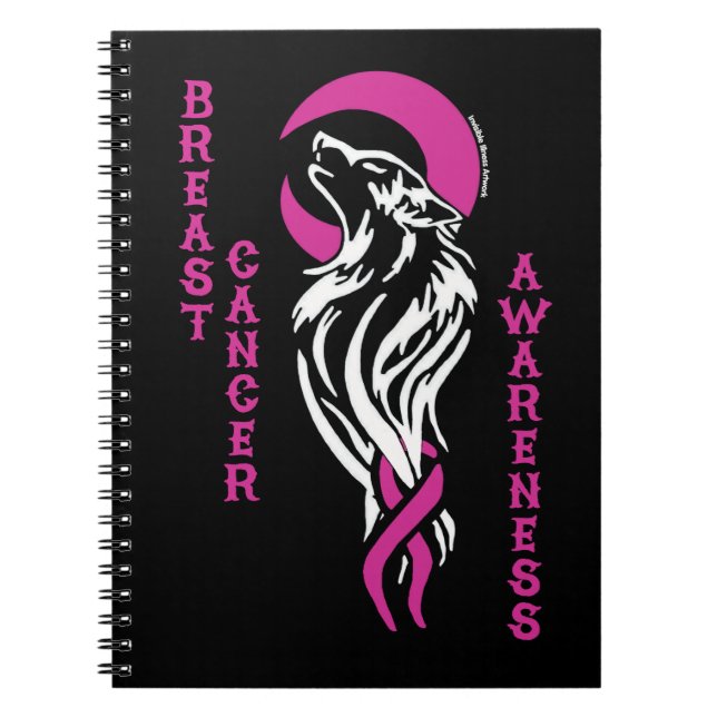 Wolf/Moon...Breast Cancer Notebook (Front)