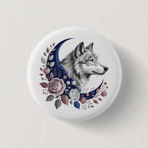Wolf & Moon Button