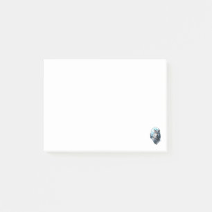 Wolf Moon Graphic Howling ,Under Full Moon Night Post-it Notes
