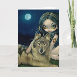 "Wolf Moon" Greeting Card