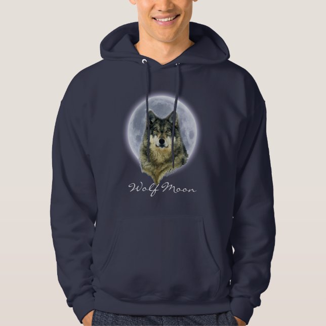 WOLF & MOON HOODIE (Front)