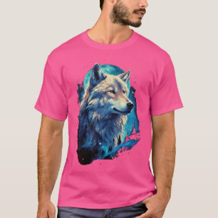 Wolf Moon Howling Lone Funny Wolves Pack Of Wolves T-Shirt
