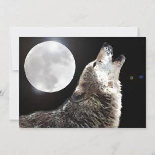 Wolf & Moon Invitation