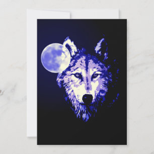 Wolf & Moon Invitation
