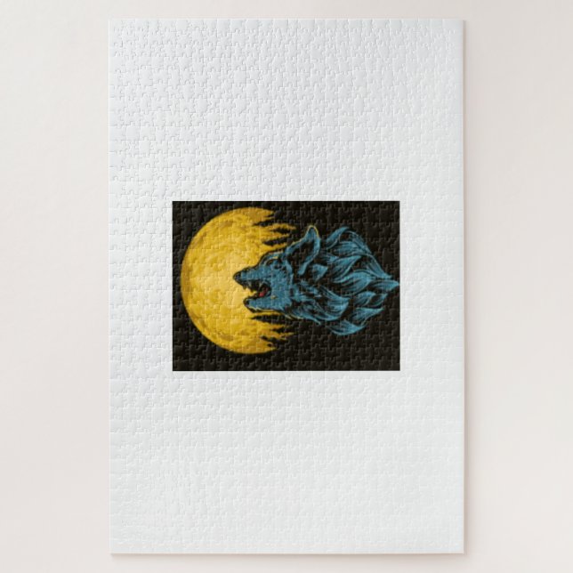 Wolf Moon Jigsaw Puzzle (Vertical)