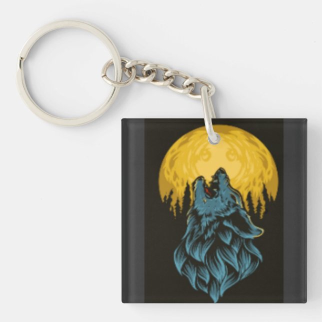Wolf Moon Key Ring (Front)