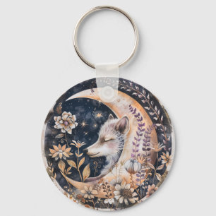 Wolf Moon Keychain