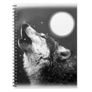 Wolf, Moon & Night Notebook