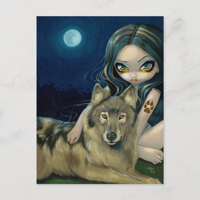 "Wolf Moon" Postcard (Front)