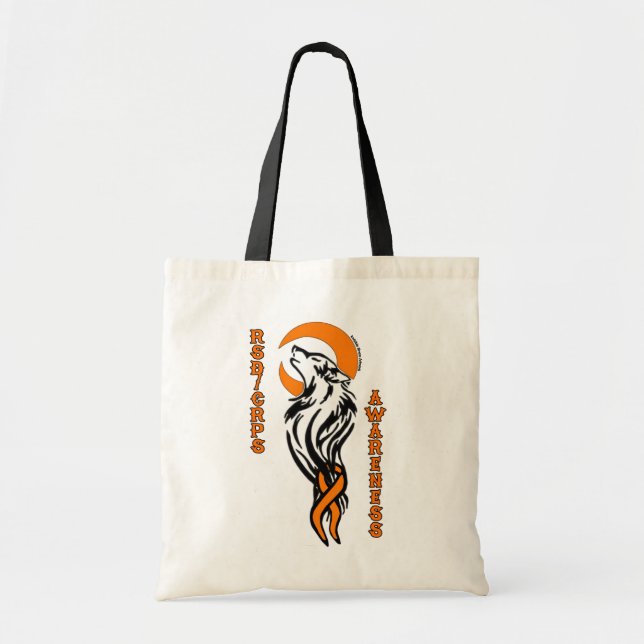 WOLF/MOON...RSD/CRPS TOTE BAG (Front)
