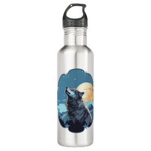 Wolf Moon Stars  710 Ml Water Bottle