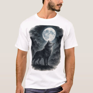 【Wolf Moon T-Shirt】 T-Shirt