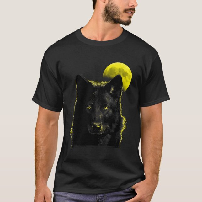 Wolf Moon Wolf in Moonlight  1 T-Shirt (Front)