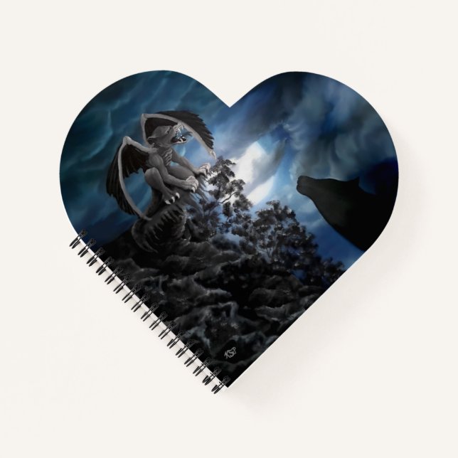 Wolf Moon - Wolf with Golem Notebook (Front)