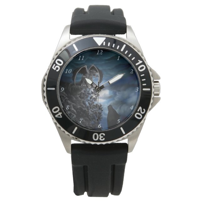 Wolf moon - Wolf with Golem Watch (Front)