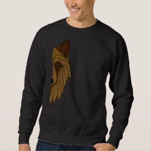 Wolf Motif Predator Face Wolfs  2 Sweatshirt