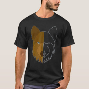 Wolf Motif Predator Face Wolfs T-Shirt
