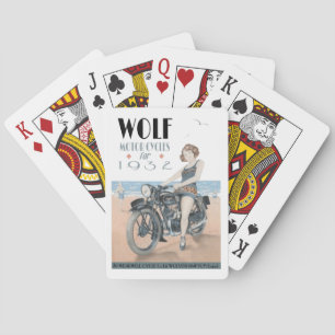 Wolf Motorcycles Playing Cards
