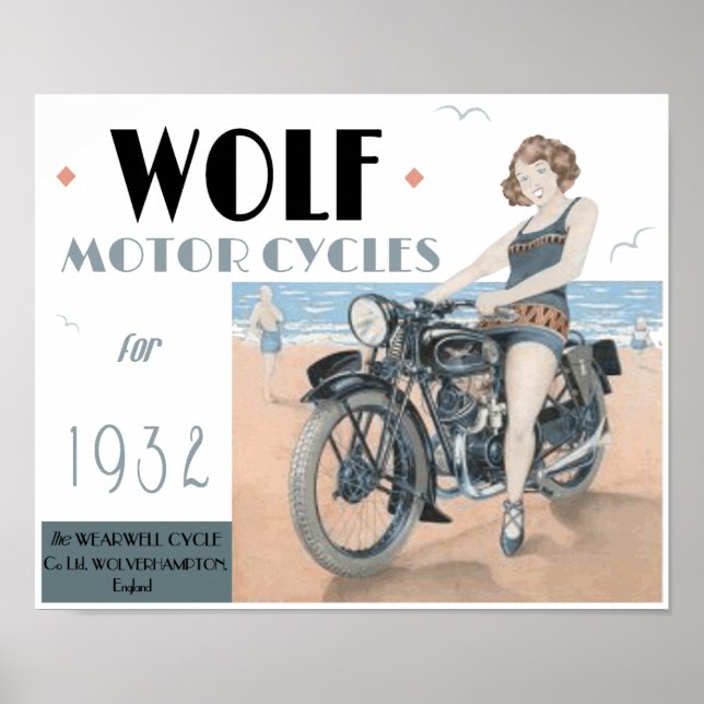 Wolf Motorcycles Poster (Front)