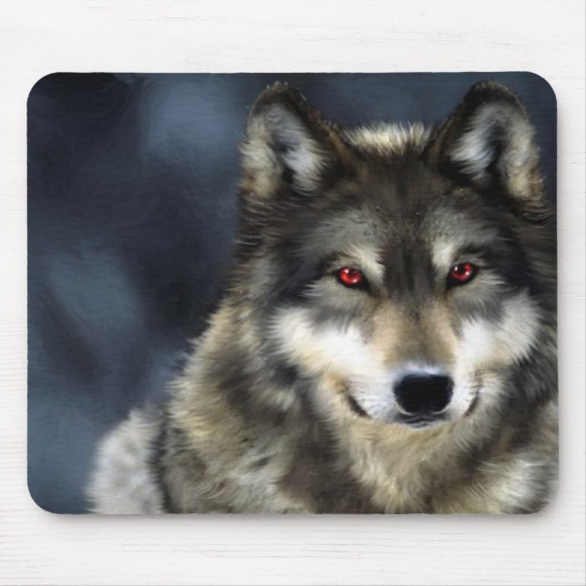 wolf mouse mat (Front)