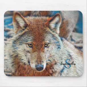 Wolf Mouse mat