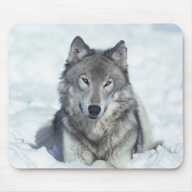 Wolf Mouse Mat (Front)