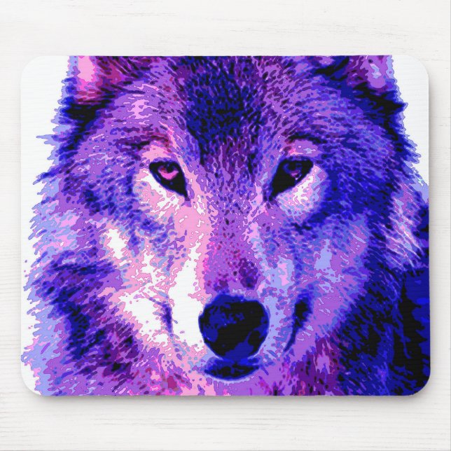Wolf Mouse Mat (Front)
