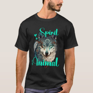 Wolf My Spirit Animal  Wolves  Cute Bohemian Theme T-Shirt