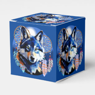 Wolf Native Animal Spirit  Favour Box
