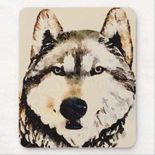 Wolf Nature Mouse Mat