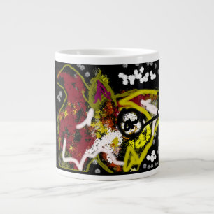Wolf night   large coffee mug