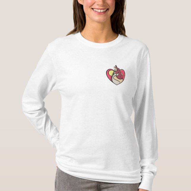 WOLF = no text, small emblem on breast T-Shirt (Front)