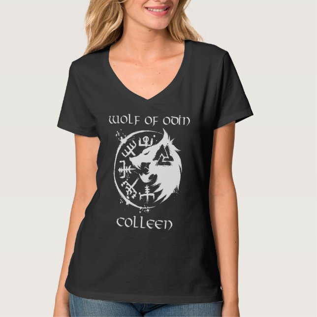 Wolf Of Odin Colleen  Personalised T-Shirt (Front)