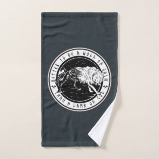 Wolf Of Odin Hand Towel