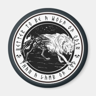 Wolf Of Odin Magnet