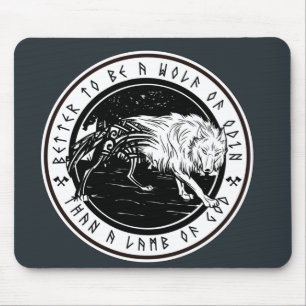 Wolf Of Odin Mouse Mat