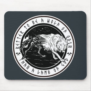 Wolf Of Odin Mouse Mat
