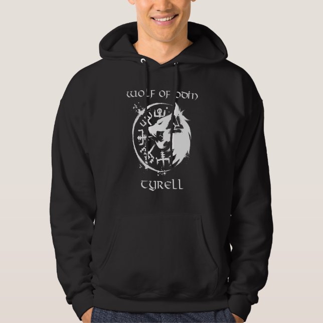 Wolf Of Odin Tyrell  Personalised Hoodie (Front)