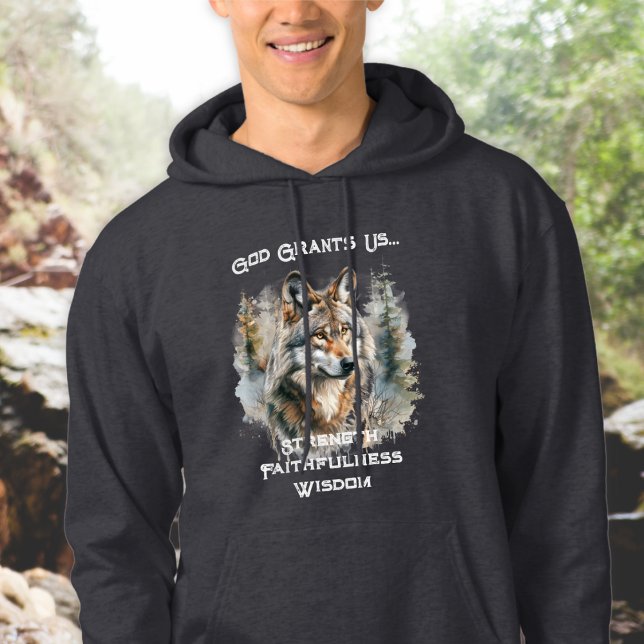 Wolf of Strength Christian Hoodie (Creator Uploaded)