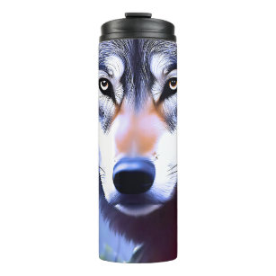 Wolf Oil Paint The Essence Of Beauty,  Thermal Tumbler