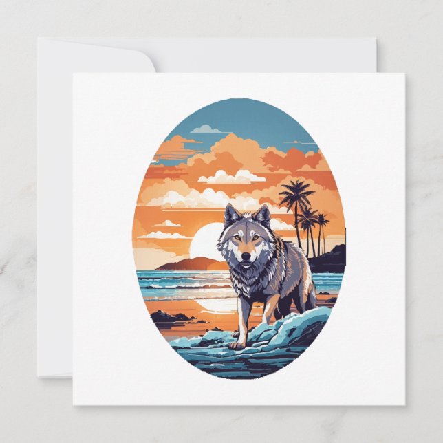 Wolf on the Beach (Front)