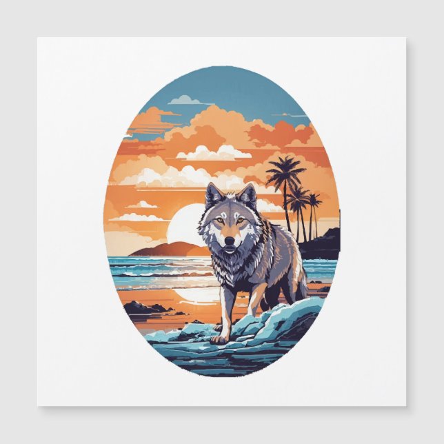 Wolf on the Beach (Front)