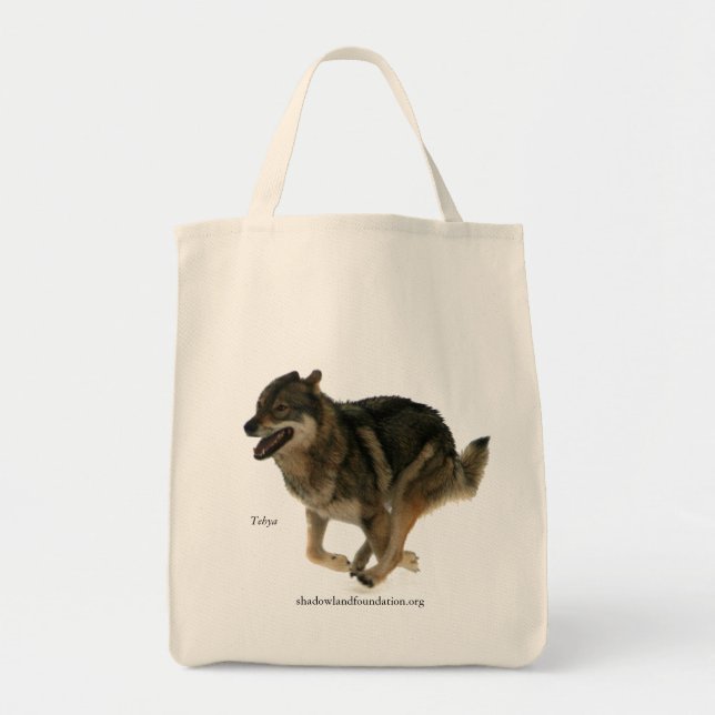 Wolf Organic Grocery Tote (Front)