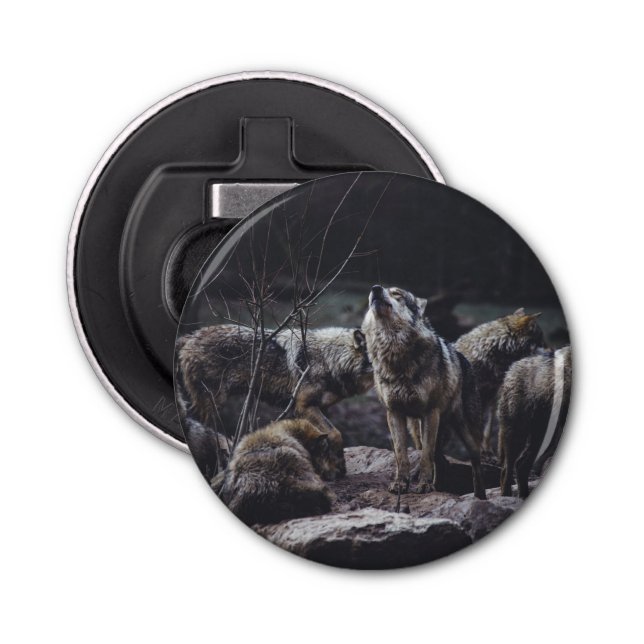 Wolf Pack Bottle Opener (Front)
