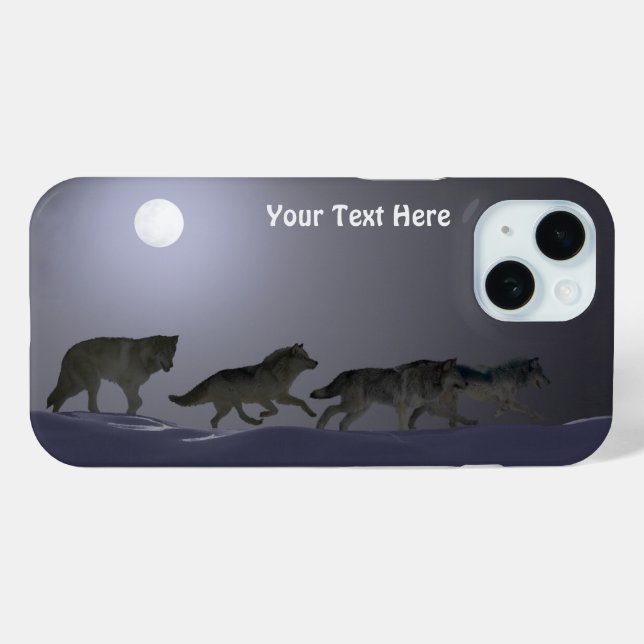 Wolf Pack - Brilliant Night Case-Mate iPhone Case (Back (Horizontal))