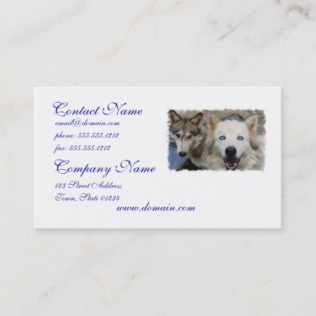 Wolf Pack Business Card (Front)