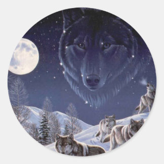 Wolf Pack Classic Round Sticker