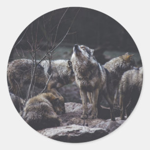Wolf Pack Classic Round Sticker