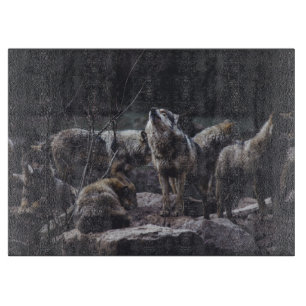 Wolf Pack Cutting Board
